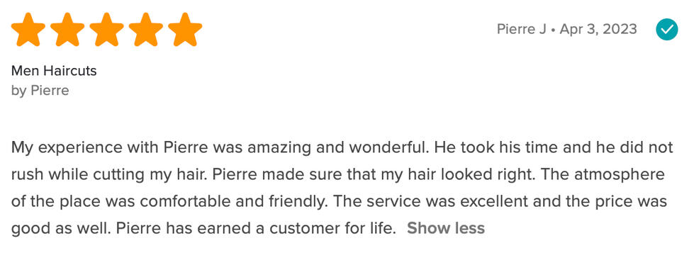 Pierre's Barbershop Port St. Lucie